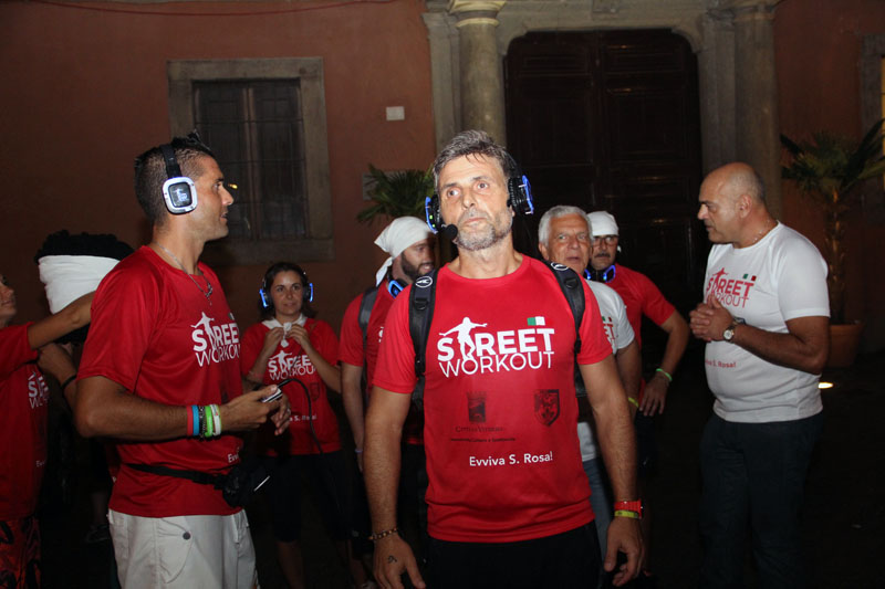 Prova luci, penne sotto la Macchina e Street work out