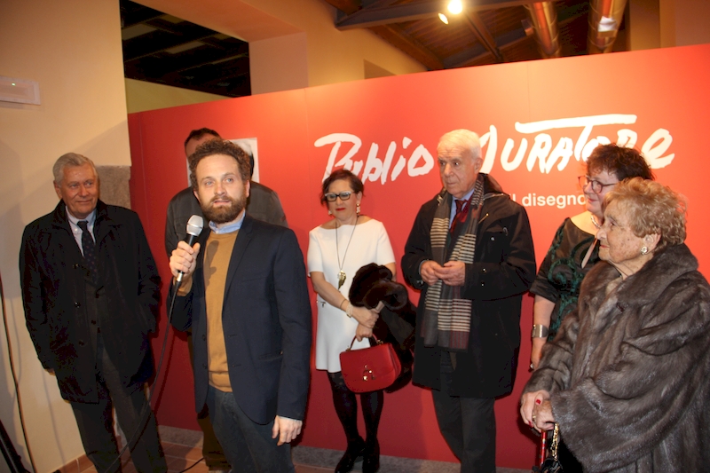L'inaugurazione della mostra dedicata al centenario dalla nascita di Muratore