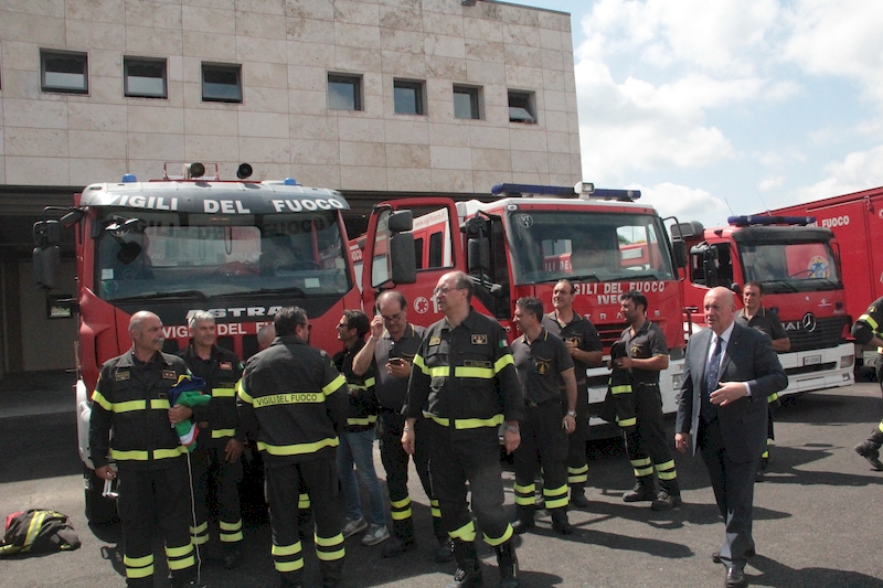 I Vigili del Fuoco verso al nuova caserma