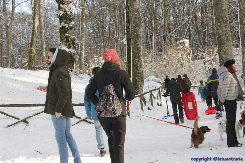 Neve nella Tuscia: fine settimana sulla Faggeta