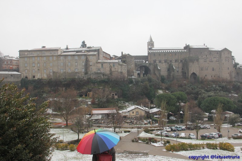 Neve nella Tuscia: Viterbo, Bagnaia e il Cimino. Le foto più belle