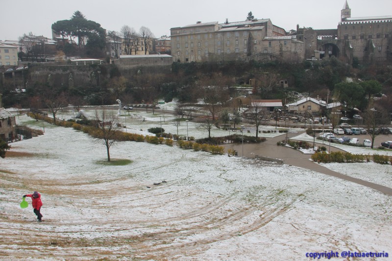 Neve nella Tuscia: Viterbo, Bagnaia e il Cimino. Le foto più belle
