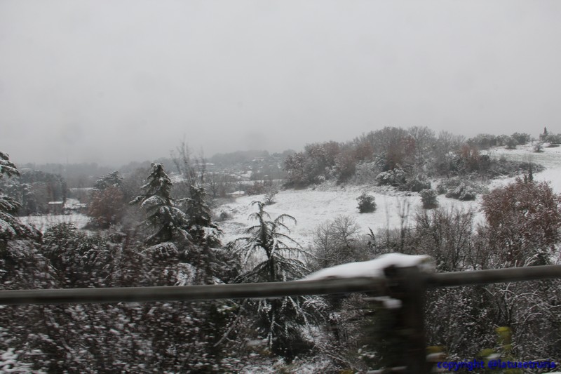 Neve nella Tuscia: Viterbo, Bagnaia e il Cimino. Le foto più belle