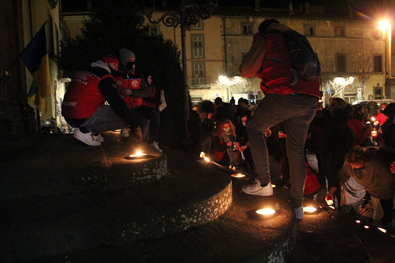 Video mapping del sacro fuoco sulla chiesa di Sant'Antonio