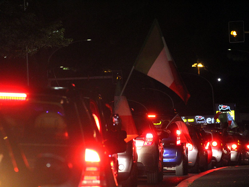 Festa tricolore a Viterbo per l'Italia Campione d'Europa