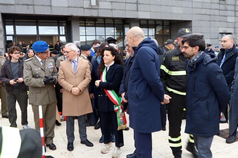 Inaugurazione caserma Vigili del fuoco completata