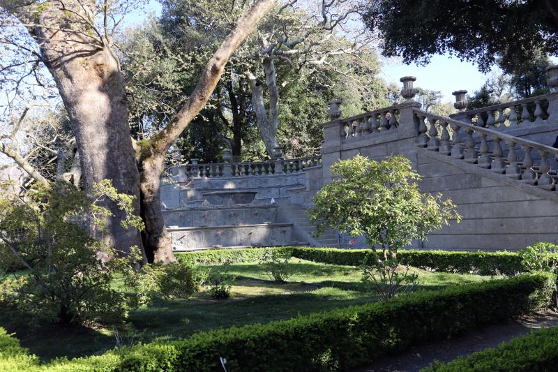 Ultimi lavori a Villa Lante a Bagnaia