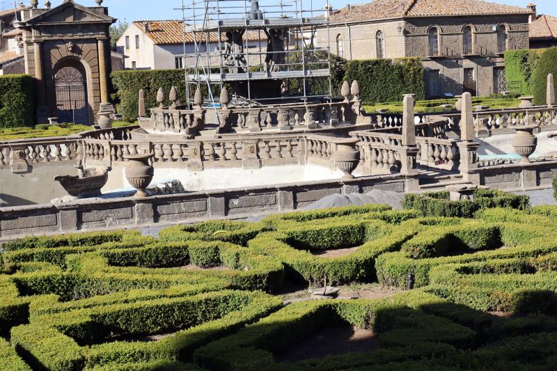 Ultimi lavori a Villa Lante a Bagnaia