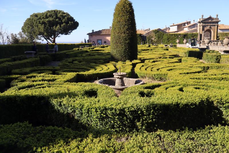 Ultimi lavori a Villa Lante a Bagnaia